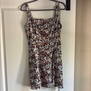 Abercrombie & Fitch Floral Mini Dress - Blue and Brown